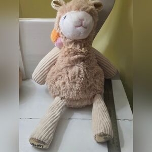 Scentsy Buddy Girl Alpaca Gold Lame Ears Plush Stuffed Animal